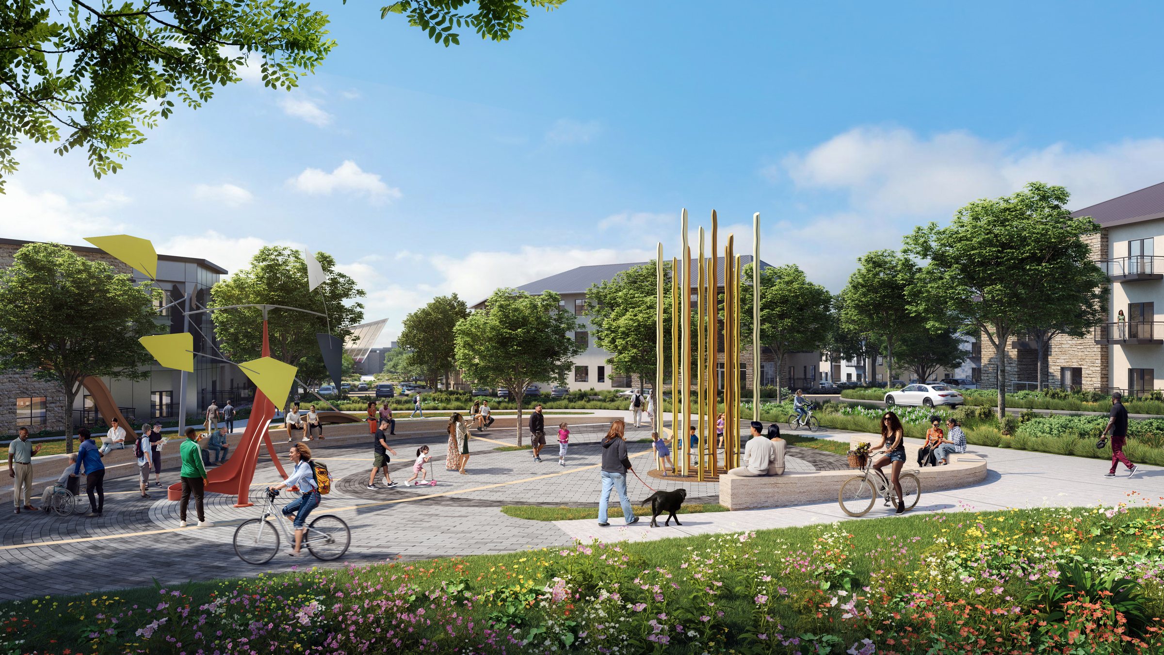 A proposed park and public art space at SU 560
